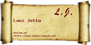 Lasz Jetta névjegykártya